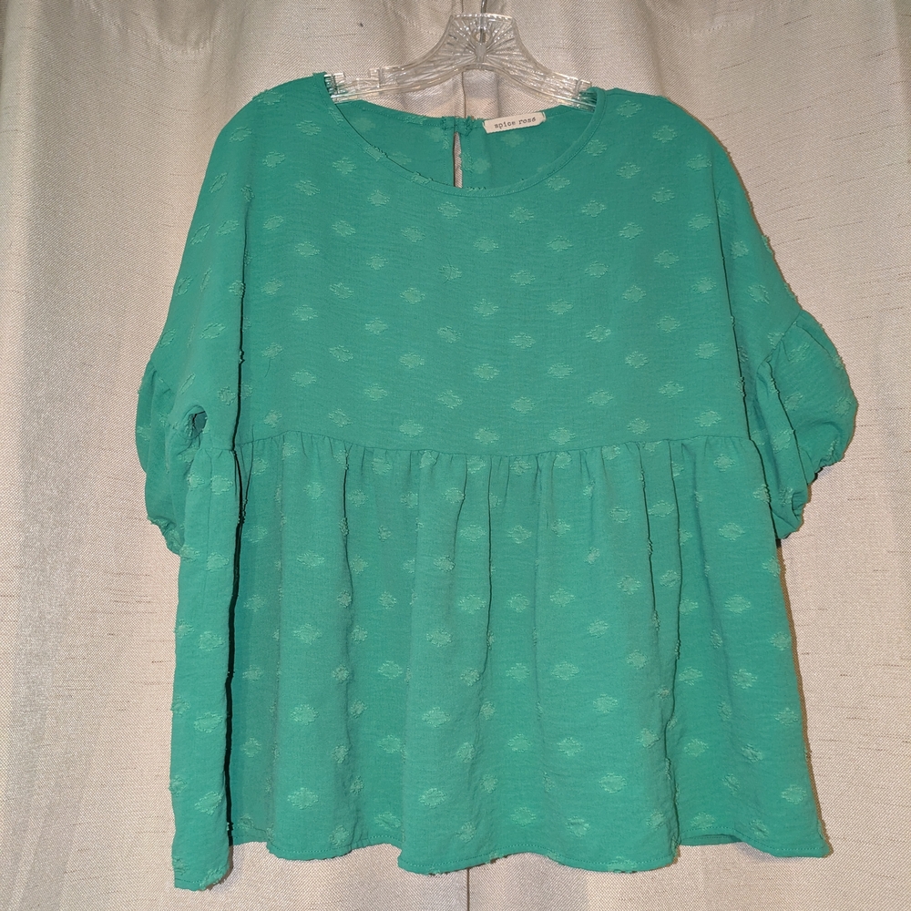 Elegant Teal Blouse by Willow Ridge